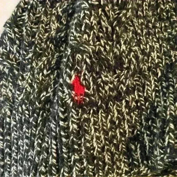 Girls Ralph Lauren Cable Knit Open Front Shawl Collar Cropped Cardigan 8/10 Med - Picture 6 of 10